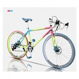 YSHUAI Fahrräder YSHUAI 24-Gang 26-Zoll Fahrräder Für Erwachsene Rennrad, Doppelscheibenbremse, Rahmen Aus Kohlenstoffstahl, Rennradrennen, Herren Und Damen, 40 Knife