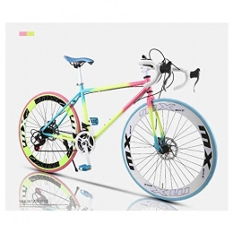 YSHUAI Fahrräder YSHUAI Rennrad, 24-Gang 26-Zoll Fahrräder, Doppelscheibenbremse, Rahmen Aus Kohlenstoffstahl, Rennradrennen, Herren Und Damen Für Erwachsene, 60 Knife