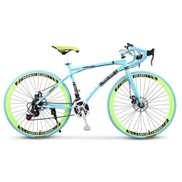 YZJL Rennräder YZJL Fahrrad Straßen-Fahrrad-24-Gang 26 Zoll Bikes Doppelscheibenbremse Mit Hohen Kohlenstoffstahlrahmen-Straßen-Fahrrad Racing Rennrad Off-Road (Color : A)