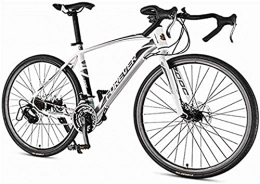 ZHJBD Fahrräder ZHJBD Worth Having - Männliche Straße, hoher Kohlenstoffstahl-Rahmen 21 Speed ​​Rennrad, Stahlscheibe mit Dual Racing-Bikes, 700 * 28c-Rad (Farbe: rot) (Farbe: rot) (Color : White)
