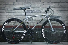 zhtt Fahrräder ZHTT 26-Zoll-Rennräder, 24-Gang-Fahrräder, nur für Erwachsene und Erwachsene, Rahmen aus kohlenstoffhaltigem Stahl, Rennradrennen, Rennrad mit Rädern