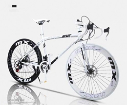 zhtt Rennräder ZHTT Rennrad, 24-Gang 26-Zoll-Bikes, Doppelscheibenbremse, Rahmen aus Kohlenstoffstahl, Rennradrennen, Rennrad für Erwachsene für Männer und Frauen