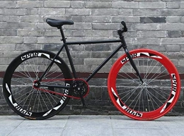 ZHTY Rennräder ZHTY Rennrad, 26-Zoll-Fahrräder, abgespecktes Fixie-Bremssystem, Rahmen aus kohlenstoffhaltigem Stahl, Rennradrennen, Herren und Damen für Erwachsene