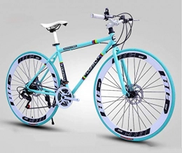 ZHTY Rennräder ZHTY Rennräder für Männer und Frauen, 26-Zoll-Fahrräder, Nur für Erwachsene, Rahmen aus kohlenstoffhaltigem Stahl, Rennradrennen, Doppelscheibenbremsräder mit Rädern