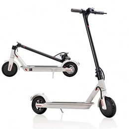 fenglidianzi Scooter (Shipped in the UK) Electric Scooter, 8.5 inch Solid tyre Folding Commuter Scooter with 350W Motor, Max speed 22-25km / h , Max climbing angles 10-15° , Packing size:1120*190*530mm(White)