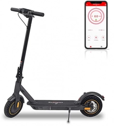 350 W adult folding electric scooter with smartphone app for setting speed limit, 29 km/h top speed, adult electric scooter, long range