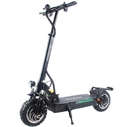Acptxvh Electric Scooter Acptxvh 11 Inch 60V1600W Electric Scooter, LED Lights with LCD-Display, Up To 50-65Km / H, Portable Folding Design, High Power High Speed Adult Electric E Scooter, Black