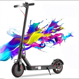 FOCIEL Electric Scooter Adult Electric Scooter For Urban Commuting- 8.5" Solid Tires - 30 KM Long-Range Battery with 3 Modes Cruise Control Up To High Speed 25 KM / H, App Control, Black