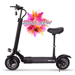 MINGJ Electric Scooter Adult Electric Scooter with Comfortable Cushions and Big Tires, 65km Battery Life, Top Speed 40km / h, 3 Driving Modes, City Commuting Foldable Scooter