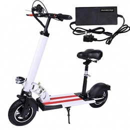 Alomejor1 10inch Electric Scooter 2 Wheel Adult Electric Bike Scooter Foldable Design Double Disc Brake High Elastic Shock-absorbing Cushion(UK Plug)