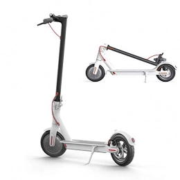 AORISSE Electric Scooter, 250W 25 Km/H Maximum Speed Foldable Electric Scooter Suitable for Adults/Teens, with APP Folding City Commuter Scooter with LED Light And LCD Display,White,6.SHA