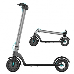AORISSE Scooter AORISSE Electric Scooter, 350W Foldable Electric Scooter with LCD Display, Maximum Speed 32KM / H City Cruise Electric Scooter, 10 Inch Vacuum Tires, Removable Battery, Silver