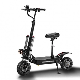 AORISSE Scooter AORISSE Electric Scooter 5400 W Dual Motor Max Speed 85Km / H Foldable Portable Scooter Double Suspension 11-Inch Tire Off-Road Scooter, Smart Display Screen with Mobile Phone USB Charging Port, 38AH
