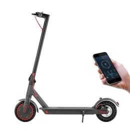 WIKEE Electric Scooter AOVO pro Folding Electric Scooter Adult Solid Tire Range 25km Motor 350W Long Life Battery with APP Max Speed 19.3mph