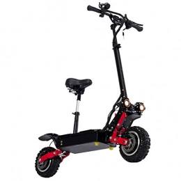 B&H-ERX Scooter B&H-ERX Electric Scooter 5600W Motor Maximum Speed 85Km / H Dual-Drive 11-Inch Off-Road Tire Foldable Scooter with Seat, Suitable for Daily Commuting, 28AH