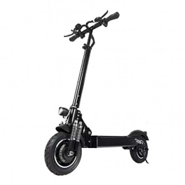 B&H-ERX Scooter B&H-ERX Foldable Electric Scooter 3200W Motor Max Speed 80Km / H 10-Inch Off-Road Tire Double Suspension LED Headlights Foldable Commuting Scooter 52V Battery Commuter Scooter, Black, With Seat