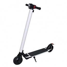 BANGNA Scooter BANGNA 6.5in Electric Scooter Folding Kick Scooter Urban Rear Brake 250W 25KM / H 110KG Weight Capacity 2 Wheels For Teens Adult, White