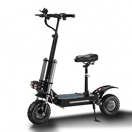 BBZZ Electric Scooter 5600 W Dual Motor Maximum Speed 85Km/H, Foldable Dual Suspension 11-Inch Road Tires, 60V28ah Battery (70Km Endurance)