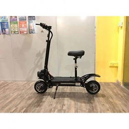 BCBIG Scooter BCBIG High Speed Electric Scooter - Duble Motor with 11-inch Off-Road Tires Motor Max Speed 65Km / H Folding Commuting Scooter with Seat and 60V Battery Dual Motor Double Suspension