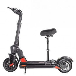 BEISTE Electric Scooter BEISTE C1 Electric Scooters Adult with Seat, Urban Commuter Folding E-scooter with 500w Motor, Max Speed 45km / h, 48v Lithium Battery, 10'' Tire, 40km Long-Range