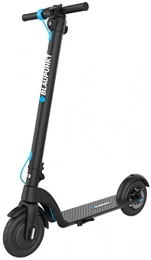 Blaupunkt Adult and Children's Foldable Premium Electric Scooter with 8.5 Inch Tyres LCD Display, Changeable Battery and 25 km/h Top Speed City Scooter ESC808, Black, One Size