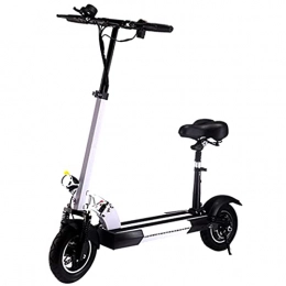 BTBT Scooter BTBT Scooter 10 Inch Electric Scooter, Adult Commuter Scooter Mini Folding Lithium Battery Scooter Portable Scooter for Short Trips White