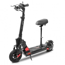 Yuirshion Scooter C1 Pro Electric Scooter, Electric Scooters Adults, 500W Motor, 45KM Long Range, 50 kmh 48V13Ah Folding electric scooter with seat and Electronic Horn, 10 inches Pneumatic Tires, LED Turn Signal