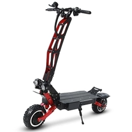CANTAKEL Adult Off-Road Electric Scooter, City Commuter Folding Electric Scooter, with Dual Motors and 80km Long Battery Life, 60V 33Ah Detachable Large-Capacity Battery