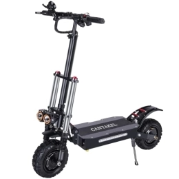 CANTAKEL Electric Scooter CANTAKEL Electric Scooter , with Dual Motor Up to 80 Kilometers Long Range Battery, Folding Off-Road Electric Scooter for Adults Dual Braking System, 11" Pneumatic Tires