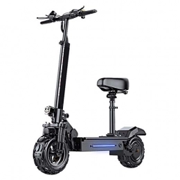 CMNAN Adult Electric Scooter, 11 inch Off-Road Vacuum Tires Double Disc Brake Folding Scooter, Eightfold shock absorption, 500W motor, Maxload 180KG, light and foldable, 3-speed mode 100km