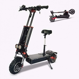 CMNAN Scooter Cmnan Electric Scooters Adult 5600W Motor Max Speed 85km / h Double Drive 13 Inch Off-road Tire Folding Commuting Scooter With Seat And 60V Battery, 60V 28Ah-43Ah 60v33ah 145km