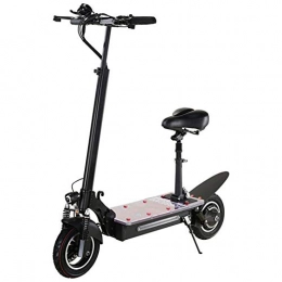 CXYDP Scooter CXYDP Electric Scooter Adult 500W Motor Foldable Scooter with Light Board, Max To 80KM Running Distance, 10 Inch Tire, Double Braking System