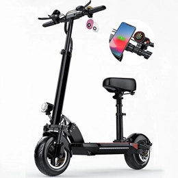 CXYDP Electric Scooter CXYDP Folding Electric Scooter with LCD Display 10" Inflatable Tires Powerful 400W Motor Up To 35 Km / H Lightweight E-Scooter for Adult Teens Students, Black