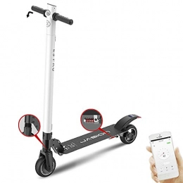 Dapang Scooter Dapang Electric Kick Scooter for Adults & Teens, USB charging, mobile APP, anti-theft, overhaul, cruise control, solar rear tail lights, plus seats, no electricity to slide, White, 30km
