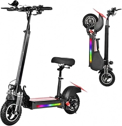 dh-2 Electric Scooter dh-2 Foldable Electric Scooters Adult with Seat, Urban Commuter Folding E-Scooter with 600W Motor, Max Speed 25MPH, 48V