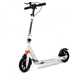  Electric Scooter Double Disc Brakes for Hands And Feet, Adult Scooter, Stunt Electric Scooters for Boys with Seat Scooter for Kids Ages 8-12 Ages 4-7 Girls for Teenagers Scooter, White