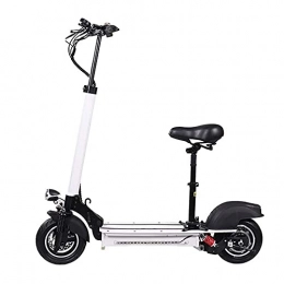 MKKYDFDJ Scooter Double Suspension And Removable Seat E-scooter, Light Weight Portable Electric Scooter Adult, Double Brake Motorized Scooter With 500w Motor, For Adults And Teens