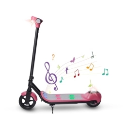E-RIDES Electric Scooter E-RIDES Electric Scooter, 6.5'' Electric Scooter for Kids Ages 8-12, Kids Electric Scooters Max 14KM / H, 3-5 KM Range, Electric Scooter Kids LED Display, E Scooter for Boys and Girls (PINK)