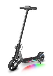 E-RIDES  E-RIDES Electric Scooter, 6.5'' Foldable Electric Scooter, Colorful Lights Kids Electric Scooters Max 8Mph, 3-5 Miles of Range, Electric Scooter Kids LED Display, Shock Absorbing Comfort E Scooter (BLACK)