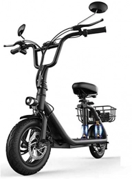 Electric Bike Electric Mountain Bike Adults Foldable Electric Scooter, 48V 8AH 500W Portable Electric Scooter, LCD Display/1-3 Gears/USB Mobile Phone Fast Charge for the jungle trails, the snow, the b