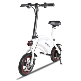 Windlinks Electric Scooter Electric Bike, Windgoo Electric Bike 12’’ with 350W Motor, 36V Rechargeable Lithium Battery, Fast Electric Scooter for Adults and Kids-White
