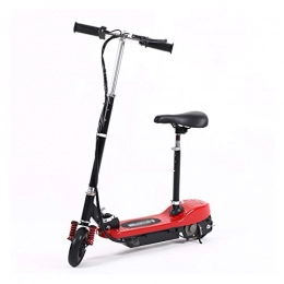 LJP Scooter Electric Folding Scooter Electric Scooters Easy To Carry Folding 6" Tires 120W Motor Up To 15KM / H Long Range 6-9KM For Adults (Color : Red)
