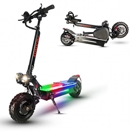 Electric Kick Scooter for Adults - Dual Drive 5600W Motor, Up to 50 MPH & 52 Miles, 60V/27AH, 11'' Heavy Duty Vacuum Off-Road Tire, Dual Oil Braking, Adult Electric Scooter with Seat Removable