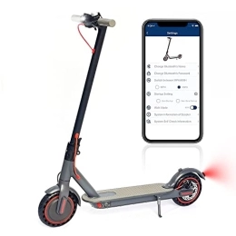 Syvvy Scooter Electric Scooter, 22-30KM Range, 10.4AH Battery with 3 Gears up to 25KM / H, 8.5'' Tires Foldable Electric Scooter Adults with LCD Display and App Control