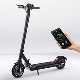 TOXOZERS Electric Scooter Electric Scooter 350W Adult Foldable E Scooter 3 Speed Levels APP Control Fast Portable Commuting Free Ride E Bike Offroad Scooter Black