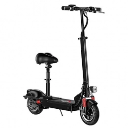  Electric Scooter Electric Scooter - 8Inch Solid Tires - 27.9 MPH Removable Seat Portable Folding Commuting Scooter E-Scooter with Double Braking System