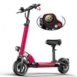 TB-Scooter Scooter Electric Scooter Adult, 50KM Long-Range, 500w High Power Motor, E-Scooter with LCD-display, 48V / 13AH Battery, Max Speed 55km / h, with 10inch Tire, Height Adjustable, USB Charger for Mobile phone