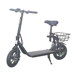 CHHD Electric Scooter Electric Scooter, Adult Electric Car, 350W Powerful Motor, LED Display, 36V 10.2AH Lithium Battery, 12 Inch Fat Tire Scooter