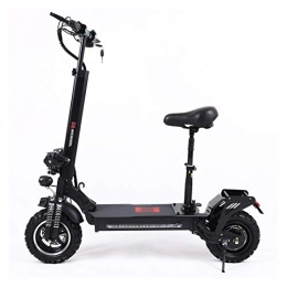 LJP Electric Scooter Electric Scooter Adult Fast Height Adjustable Foldable E-Scooter 48V Battery Max Load 150KG 12" Tires Aluminium Black