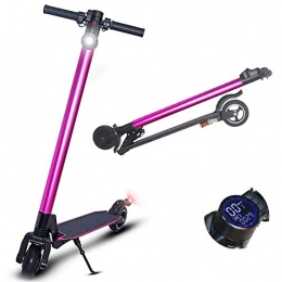 ZH-VBC Electric Scooter Electric Scooter Adult Foldable, Electric Kick Scooter, 18.6 Miles Long-Range 7.8Ah Lithium, Up to 17.3 MPH, Lightweight Adult Electric Foldable Scooter for Commute and Travel, Pink